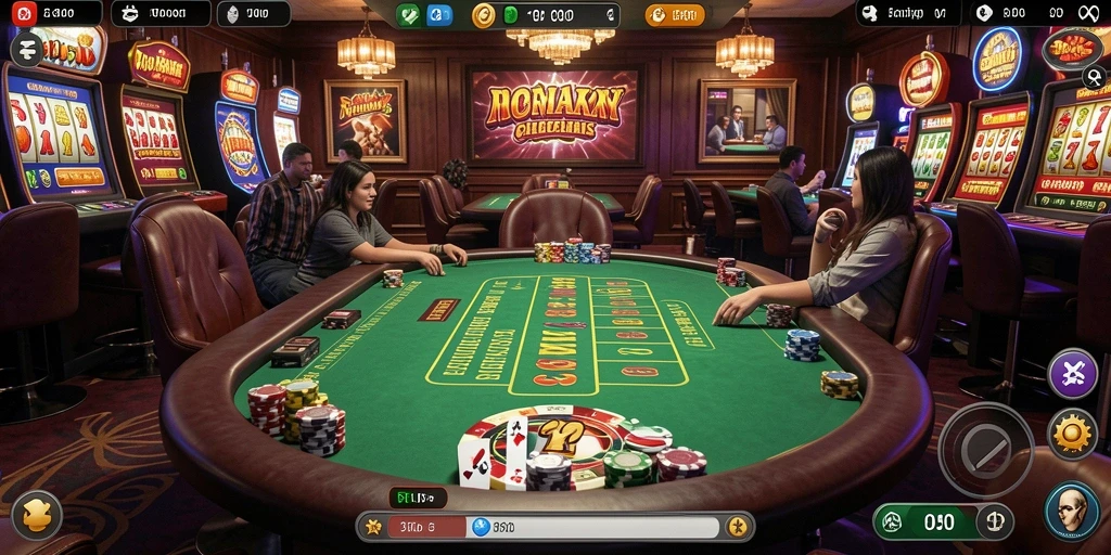 Tampilan menarik dari menu utama aplikasi 77AG.