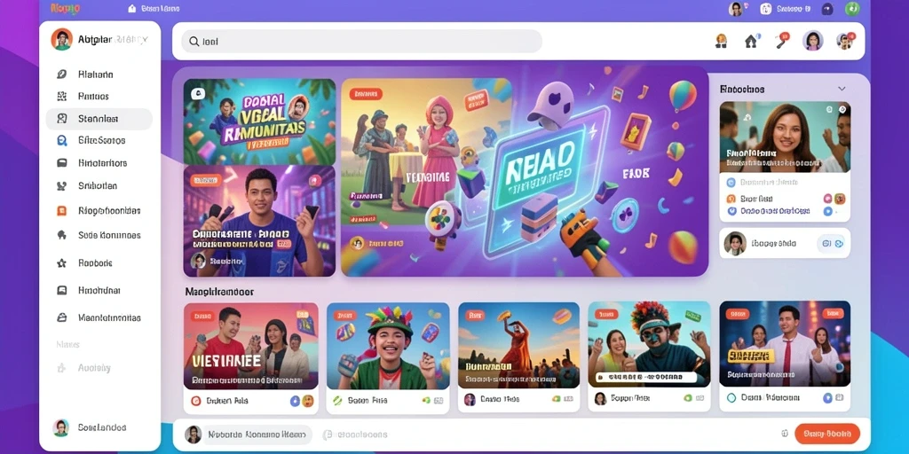 Screenshot pertama menunjukkan tampilan menu utama yang intuitif.
