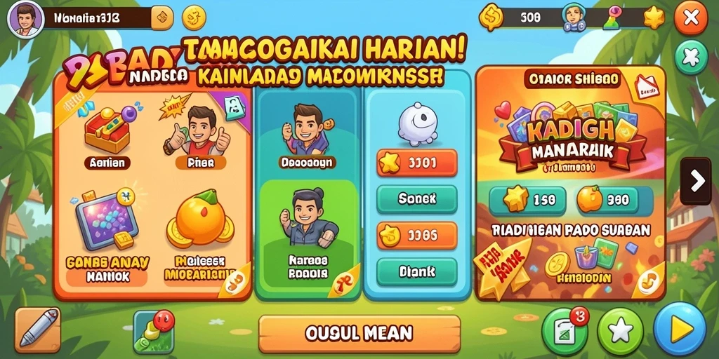Tampilan menu utama AGAM66 yang menarik.