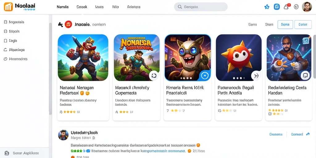 Tampilan grafis yang menarik dan warna cerah.