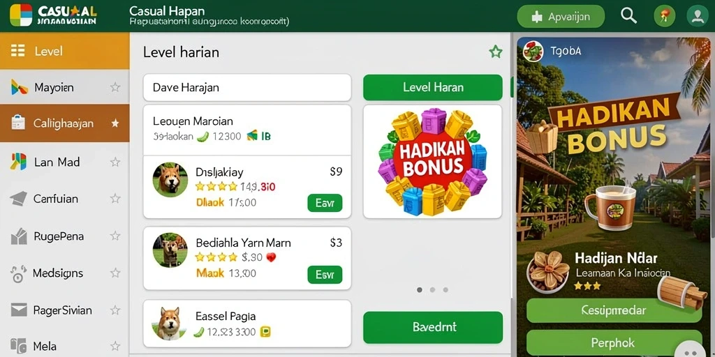 Tampilan antarmuka yang mudah dinavigasi.