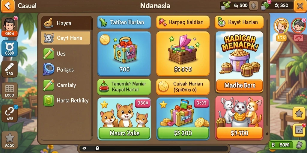 Screenshot menampilkan karakter utama dalam aksi seru.