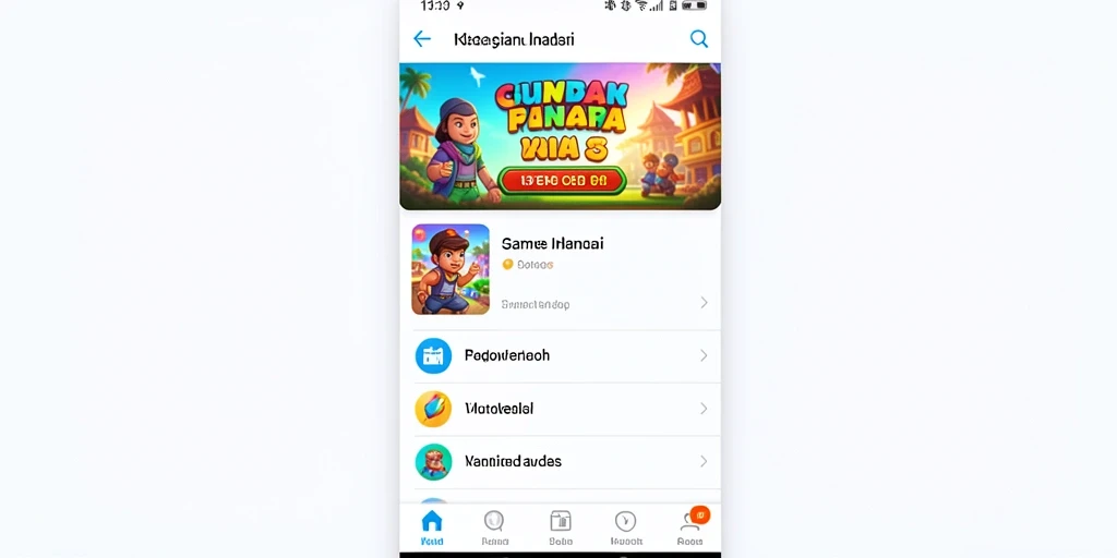 Tampilan antarmuka aplikasi yang user-friendly.