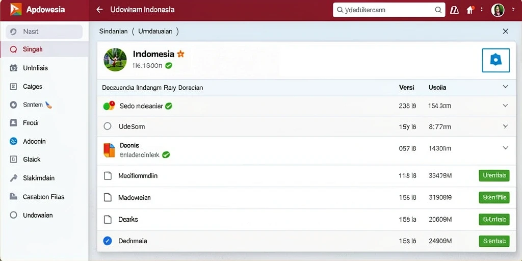 Tampilan menu utama yang menarik dan mudah digunakan.