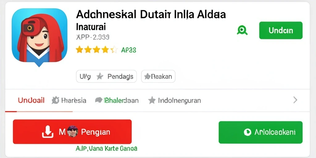 Tampilan antarmuka pengguna yang modern