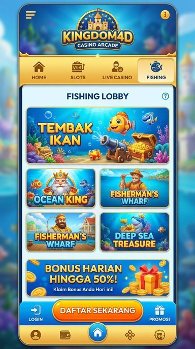 Cuplikan layar menu unduhan kingdom4d untuk perangkat Android